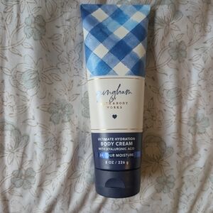 Bath & Body Works Gingham Ultimate Hydration Body Cream - Blue